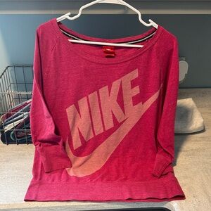 Nike Women's Long Sleeve Tee - Red